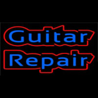 Blue Guitar Repair Neonskylt