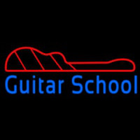 Blue Guitar School Neonskylt