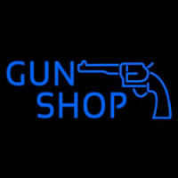 Blue Gun Shop Neonskylt