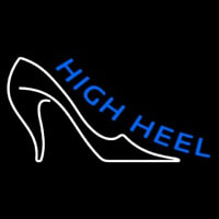 Blue High Heel Neonskylt