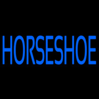 Blue Horseshoe Neonskylt