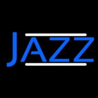 Blue Jazz Block Double Line Neonskylt