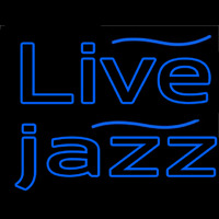 Blue Live Jazz 1 Neonskylt