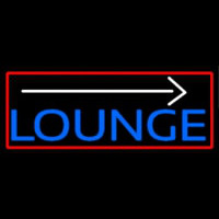 Blue Lounge And Arrow With Red Border Neonskylt