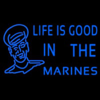 Blue Marine With Logo Neonskylt