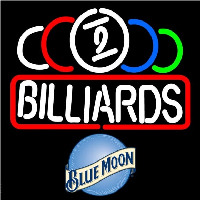 Blue Moon Ball Billiard Te t Pool Beer Sign Neonskylt