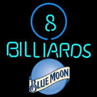 Blue Moon Ball Billiards Pool Beer Sign Neonskylt