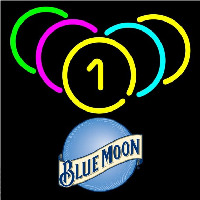 Blue Moon Billiard Rack Pool Beer Sign Neonskylt