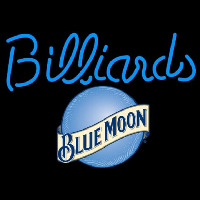 Blue Moon Billiards Te t Pool Beer Sign Neonskylt