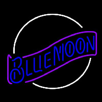 Blue Moon Blue Beer Sign Neonskylt