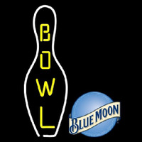 Blue Moon Bowling Beer Sign Neonskylt