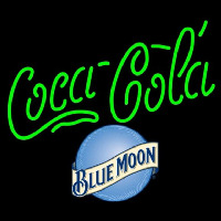 Blue Moon Coca Cola Beer Sign Neonskylt