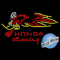 Blue Moon Honda Racing Woody Woodpecker Crf 250450 Beer Sign Neonskylt