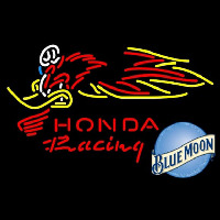 Blue Moon Honda Racing Woody Woodpecker Crf 250450 Beer Sign Neonskylt