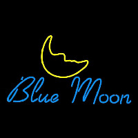 Blue Moon Italic Beer Sign Neonskylt