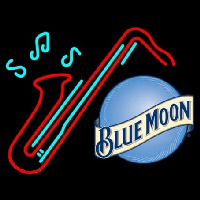 Blue Moon Sexaphone Beer Neonskylt