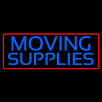 Blue Moving Supplies With Border Neonskylt