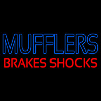 Blue Mufflers Red Brakes Shocks Neonskylt