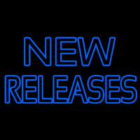 Blue New Releases Block Neonskylt