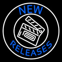 Blue New Releases With Logo Neonskylt