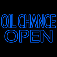 Blue Oil Change Open Neonskylt