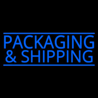 Blue Packaging And Shipping Neonskylt