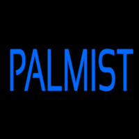 Blue Palmist Block Neonskylt