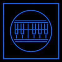 Blue Piano Neonskylt
