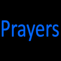 Blue Prayers Neonskylt