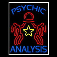 Blue Psychic Analysis With Logo Neonskylt