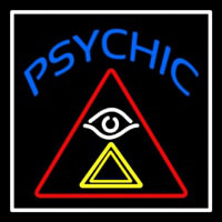 Blue Psychic Logo Neonskylt