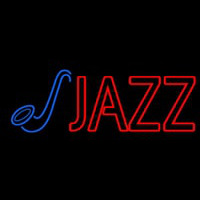 Blue Sa ophone Red Jazz Block 2 Neonskylt