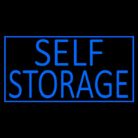 Blue Self Storage With Border Neonskylt