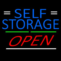 Blue Self Storage With Open 3 Neonskylt