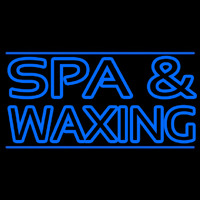 Blue Spa And Wa ing Neonskylt