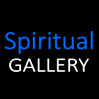 Blue Spritual Gallery Neonskylt