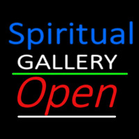 Blue Spritual White Gallery With Open 3 Neonskylt