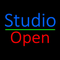 Blue Studio Red Open 2 Neonskylt