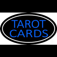 Blue Tarot Cards With Blue Border Neonskylt