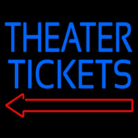 Blue Theatre Tickets Neonskylt