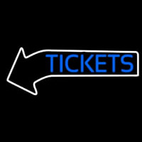 Blue Tickets With Arrow Neonskylt
