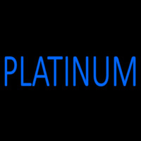 Blue We Buy Platinum Neonskylt