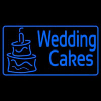 Blue Wedding Cakes Neonskylt