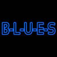 Blues Block Neonskylt