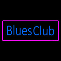Blues Club Pink Border Neonskylt