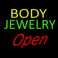 Body Jewelry Open Neonskylt