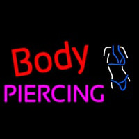 Body Piercing Logo Neonskylt