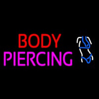 Body Piercing Logo Neonskylt