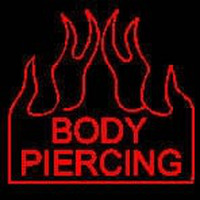 Body Piercing Neonskylt