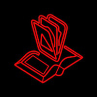 Books Logo Neonskylt